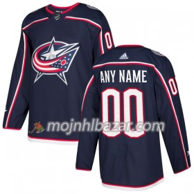 Dresovi Columbus Blue Jackets Custom Adidas 2017-2018 Navy Plava Authentic - Muške